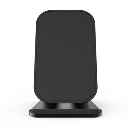 HAMTOD Charger for Daily Phone Use at Home and Travel - black wireless charging stand for desk and travel, Qi-compatible