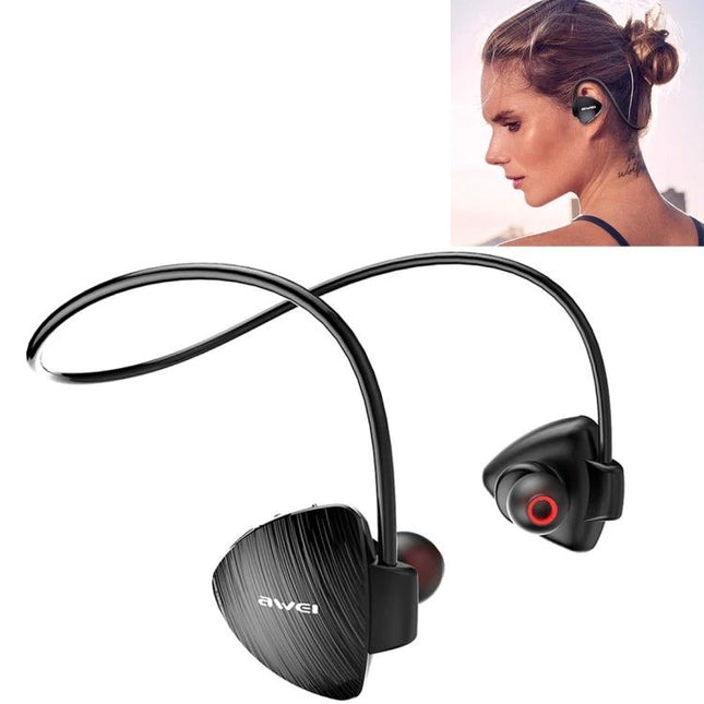 Awei Wireless Sport Headset For Running And Daily Commute rear-mounted lightweight Bluetooth earphones for joggers and commuters