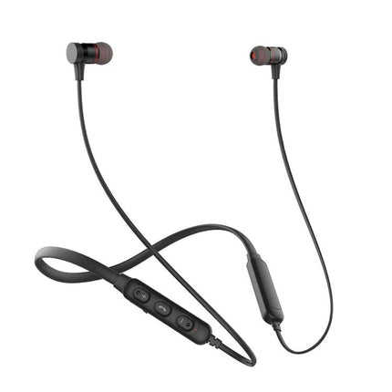 Awei Neckband Earphones For Running And Gym Sweat Resistant Fit black Bluetooth neckband with magnetic earbuds and inline controls