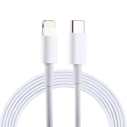 Cable for Charging Phones During Daily Commutes and Home Use – lightweight white USB‑C to Lightning charging cable ideal for commute or bedside charging