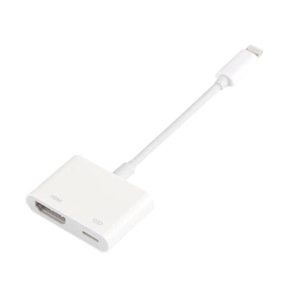 Cable Adapter for Everyday Phone Screen Sharing on TV - white 8-pin HDMI mirror adapter for streaming videos, photos, and presentations