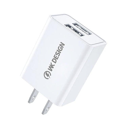 Compact Travel Charger for Daily Device Powering on the Go - white dual USB wall charger for phone and earbuds, compact portable design