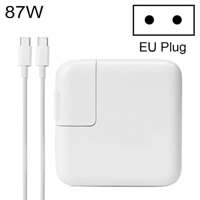 Versatile Type-C Charger for Daily Travel and Home Use – 87W white EU plug compact USB-C charger with detachable cable