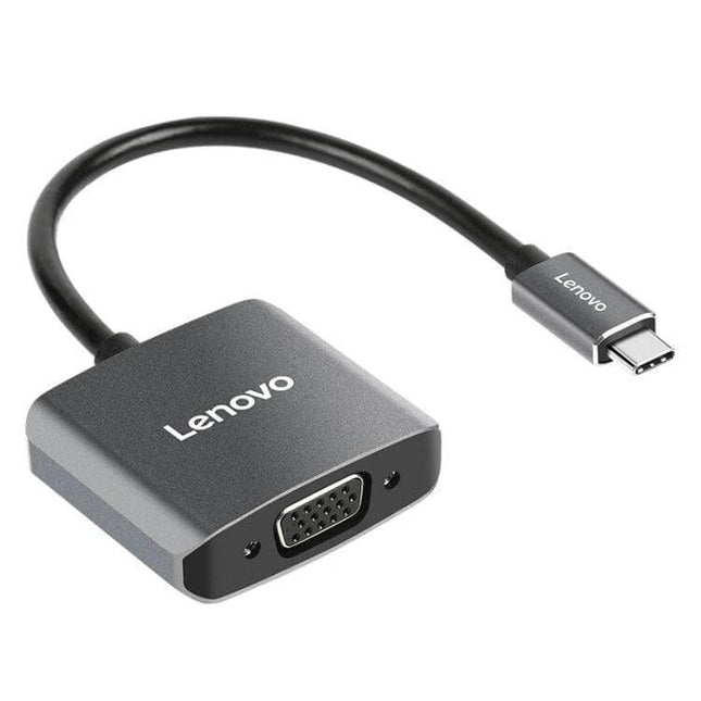 Lenovo USB-C to HDMI and VGA Adapter for Displays - compact USB-C to HDMI/VGA converter for monitor, projector, or TV