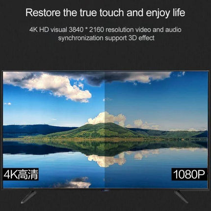 Lenovo USB-C to HDMI and VGA Adapter for Displays showing 4K vs 1080P monitor comparison image