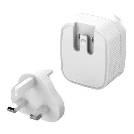 Keep Your Devices Charged During Daily Travels With LDNIO Charger compact dual USB travel wall charger with foldable UK plug