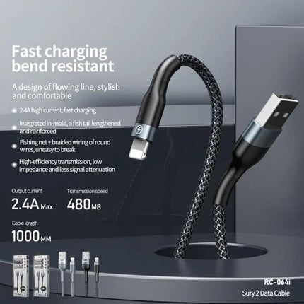 REMAX USB Cable for Daily iPhone and iPad Charging