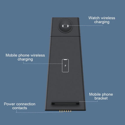 Essential charging solution for daily Apple device needs at home charging station with iPhone, Apple Watch and headphones slots, tidy cable-free setup