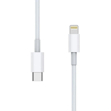 AWEI Type-C Cable for Daily Device Charging Needs — white reversible Type-C to Lightning cable for fast charging and data transfer
