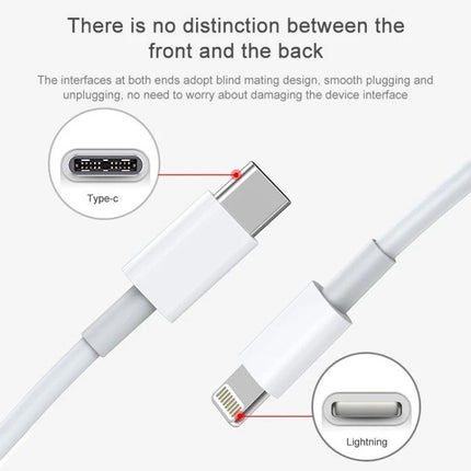 AWEI Type-C Cable for Daily Device Charging Needs showing reversible Type-C and lightning connectors for commuting and everyday charging