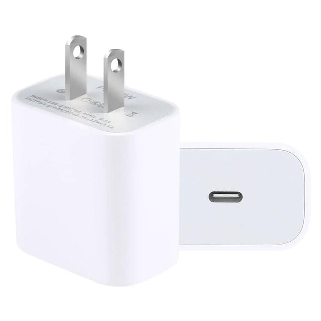 Essential USB-C Charger for Travel and Daily Use compact white PD fast charger with foldable US plug for smartphone and tablet