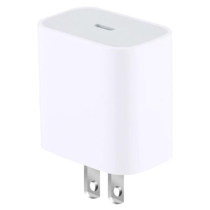 Essential USB-C Charger for Travel and Daily Use - compact white PD fast charger for smartphone and tablet, pocket-friendly travel wall adapter