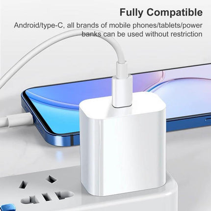 Essential USB-C Charger for Travel and Daily Use - compact PD fast charger powering smartphone and tablet on the go