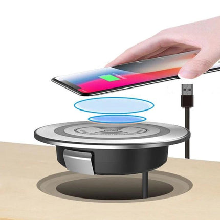 Embedded KP-ZMC Wireless Charger for Daily Home Desk Use - recessed wireless desk charger powering phone instantly