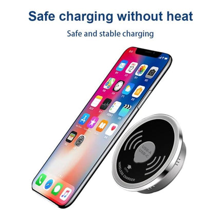 Embedded KP-ZMC Wireless Charger for Daily Home Desk Use showing phone on desk charging safely without heat