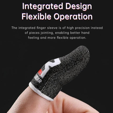 Comfortable ROCK Finger Covers for Daily Gaming At Home - thumb sleeve with integrated design, conductive silver fiber, anti-slip and antibacterial
