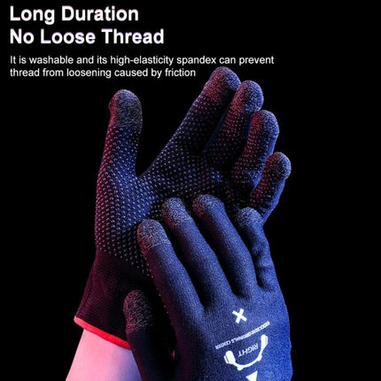 Comfortable ROCK Gloves for Everyday Gaming Sessions at Home - black silver-fiber touch-sensitive gaming gloves, breathable anti-sweat fit, long-duration comfort
