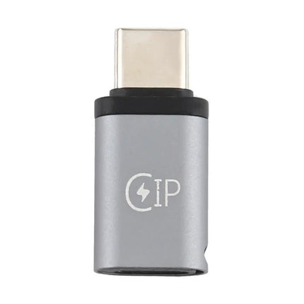 USB-C to Lightning Adapter for Everyday Device Charging - compact silver adapter for charging iPhone and iPad via USB-C ports
