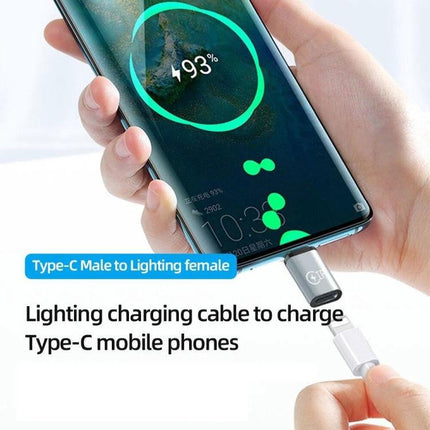USB-C to Lightning Adapter for Everyday Device Charging — compact adapter connecting Lightning cable to USB-C phone for quick charging and data transfer