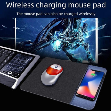 Functional Mouse Pad with Wireless Charging for Daily Home Office Use - sleek desk mat with mouse and phone charging