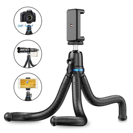 Apexel Tripod for Home and Travel Photography Sessions compact flexible tabletop tripod for phone and camera use