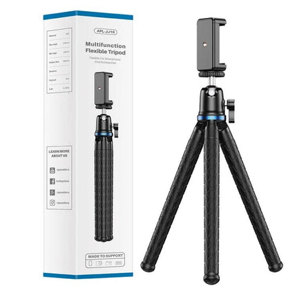 Apexel Tripod for Home and Travel Photography Sessions compact flexible mini tripod with phone mount for steady photos and videos