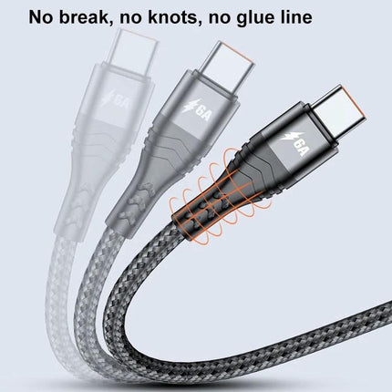 Cable for Charging Devices Daily at Home and Travel - durable braided 3-device USB-C charging cable with reinforced strain relief for home and travel