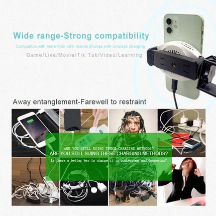 Cooling Wireless Charger for Daily Phone Use at Home