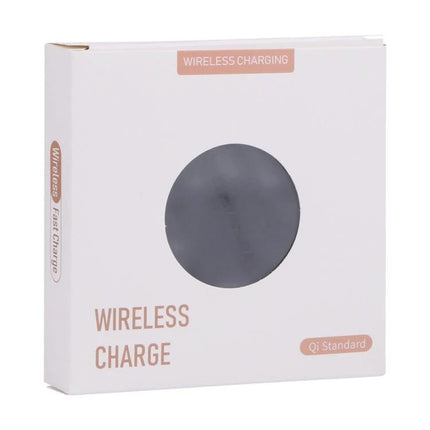 Wireless Charger for Everyday Phone Use in the Car - compact Qi wireless charging pad in retail box for in-car mounting and cable-free commuting