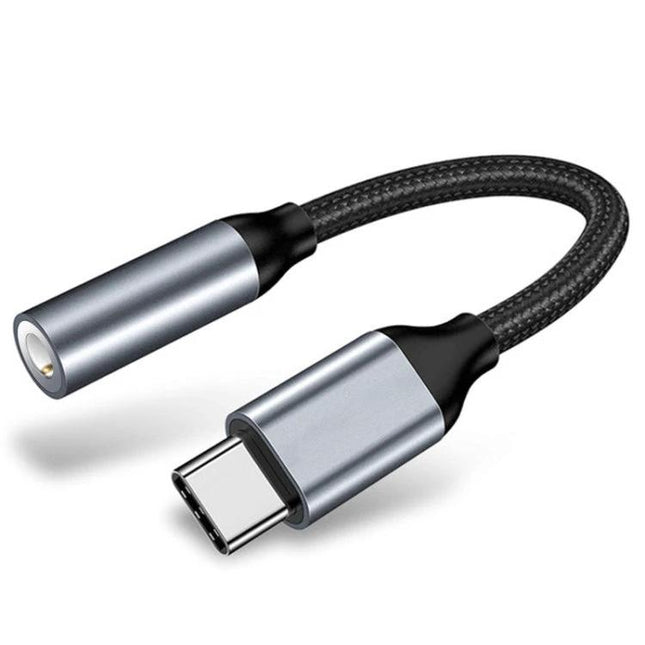 Adapter for Connecting USB-C Devices to 3.5mm Headphones Daily braided USB-C to 3.5mm audio adapter for phone music and calls