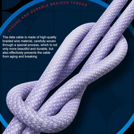 WEKOME Cable for Everyday Device Charging and Connectivity — durable 1m nylon braided TPE cable, 2.4A output, 480MB/s data transfer, tangle‑resistant