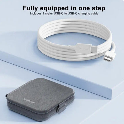 Momax UD30 Q.Mag Go 2-in-1 Foldable MagSafe Charger