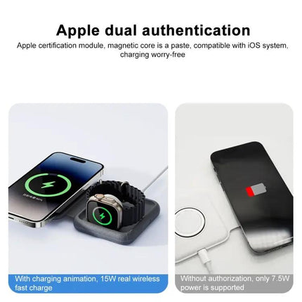 Momax UD30 Q.Mag Go 2-in-1 Foldable MagSafe Charger