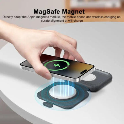 Momax UD30 Q.Mag Go 2-in-1 Foldable MagSafe Charger