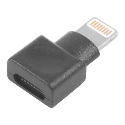 Daily Use Adapter for Phones with Protective Cases - compact black right-angle lightning charging adapter for phones with thick cases