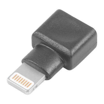 Daily Use Adapter for Phones with Protective Cases — compact black lightning charging adapter for quick plug-in without removing phone case