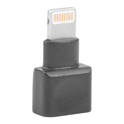 Daily Use Adapter for Phones with Protective Cases - compact black lightning charging adapter for use with bulky phone cases