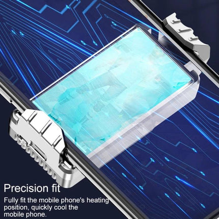 Compact Phone Cooling Bracket for Daily Use and Travel mounted on smartphone showing precision fit and cooling during gaming or video calls