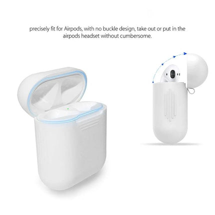 Silicone Case Set for Securing Earphones in Daily Life white soft silicone protective case for AirPods during workouts and running