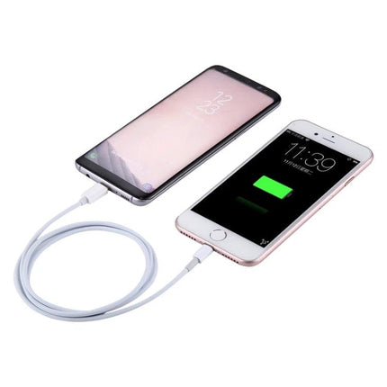 USB-C to Lightning Cable for Everyday Phone Charging connecting iPhone to USB-C charger and laptop for reliable daily charging