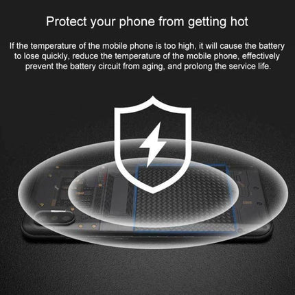 Handheld Cooling Accessory for Daily Phone Use protecting phone from overheating during gaming, calls and hot days