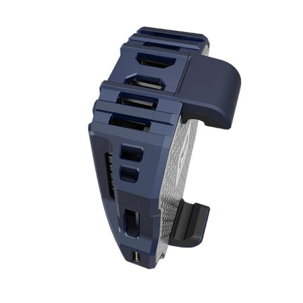 Handheld Cooling Accessory for Daily Phone Use showing compact blue clip-on cooler for phone heat management
