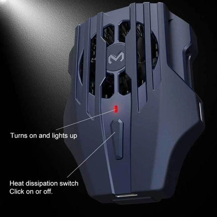 Handheld Cooling Accessory for Daily Phone Use - compact rapid cooler with heat dissipation switch and indicator light
