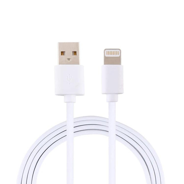 Charging Cable for Everyday Device Use at Home or On the Go - white 8-pin USB charging cable for phones and tablets, durable travel-ready cable