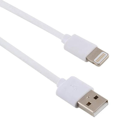Charging Cable for Everyday Device Use at Home or On the Go - white 8-pin USB charging cable for phones and tablets, durable tangle-free design