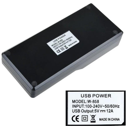 Keep Your Devices Charged at Home with USB Station compact black USB charging hub for smartphone tablet earbuds on desk