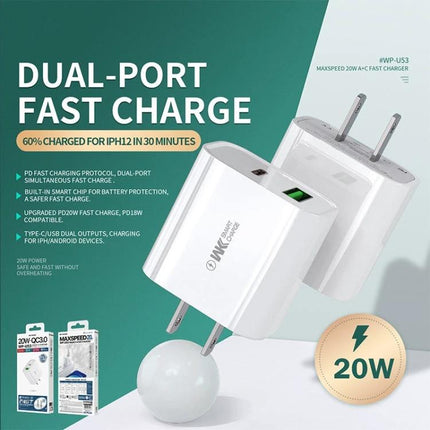 A Portable USB-C Charger for Your Everyday Device Needs - compact dual-port 20W fast charge for smartphones and tablets