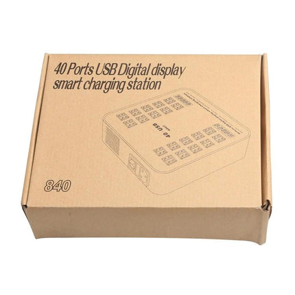 USB Charging Station for Daily Device Needs at Home - boxed 40-port USB digital display smart charging station for multiple devices