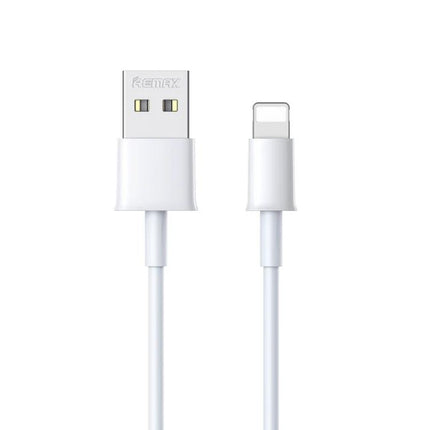 Remax Cable for Everyday Smartphone Charging at Home — 1m white USB to Lightning cable for couch or desk charging