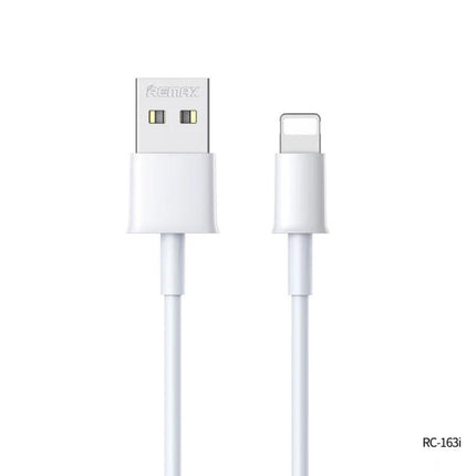 Remax Cable for Everyday Smartphone Charging at Home - 1m white USB to Lightning charging cable for couch and desk use